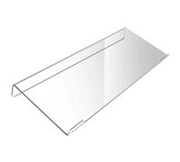 Supporto per tastiera per desktop Supporto ergonomico per tastiera per computer in acrilico inclinato 16, 9x5, 7x1, 2'' Poggiapolsi per computer stabile per l'eliminazione della tensione del polso