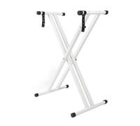 Supporto per Tastiera Regolabile a Doppia X Altezza Regolabile Larghezza Design Antiscivolo Tavolo Portatile Robusto per Tastiera Musicale Adatto per Pianoforti Elettrici da