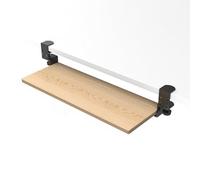 Supporto per tastiera regolabile sotto la scrivania con morsetto a C, facile installazione, supporta fino a 10 kg, design ergonomico per uso domestico e ufficio, supporto per tastiera estraibile