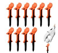 Supporto per tee da golf da 8 cm, design della testa inclinata a pezzo, pezzo a T lungo con basso attrito, rotazione ridotta, attrito ridotto, azionamento dritto raggiunge una riduzione di 8 cm