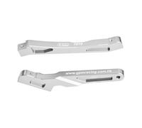 Supporto per telaio anteriore e posteriore in lega di alluminio 7075-T6 per ARRMA 1:8 Notorious 6S V5 V6 / Typhon V5 TLR BLX/TLR Tuned Typhon/Outcast 6S aggiornamenti - argento