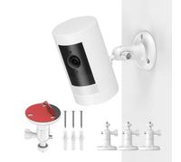 Supporto per telecamera autoadesivo con filettatura da 1/4-20 pollici,supporto da parete per Ring Stick Up Cam,Ring Stick Up Cam Battery,Arlo Pro 4,Arlo Essential Spotlight,Supporto regolabile a 360°