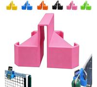 Supporto per Telecamera Da Tennis, Supporto per Telefono E Action Camera Da Fissare Alla Rete, Portatile, Senza Necessità Di Installazione per Riprese Stabili Registrare Partite(Pink)