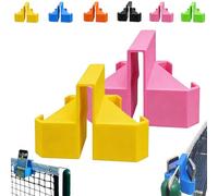 Supporto per Telecamera Da Tennis, Supporto per Telefono E Action Camera Da Fissare Alla Rete, Portatile, Senza Necessità Di Installazione per Riprese Stabili Registrare Partite(Pink+Yellow)