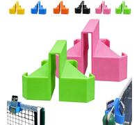 Supporto per Telecamera Da Tennis, Supporto per Telefono E Action Camera Da Fissare Alla Rete, Portatile, Senza Necessità Di Installazione per Riprese Stabili Registrare Partite(Green+Pink)