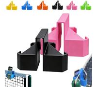 Supporto per Telecamera Da Tennis, Supporto per Telefono E Action Camera Da Fissare Alla Rete, Portatile, Senza Necessità Di Installazione per Riprese Stabili Registrare Partite(Black+Pink)