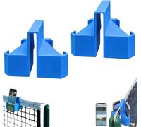 Supporto per telecamera da tennis, supporto per telefono stampato in 3D a bordo campo, supporto a doppia prospettiva per telefono e action cam, per registrazione partite, analisi allenamento (2 PCS)