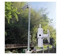 Supporto per Telecamera di Sicurezza per Esterni, Supporto di sorveglianza in Metallo Regolabile per casa, Fattoria, Magazzino, Centro Commerciale - Kit Colonna Bianca da 3 m (9,8 Piedi), co