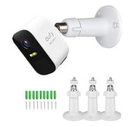 Supporto per telecamera Eufy, supporto a parete per EufyCam 2 Pro/2c Pro/2/2C/Eufy E/SoloCam S40,Arlo/Ring/Wyze telecamera,supporto di sicurezza regolabile a 360 gradi per uso interno ed esterno
