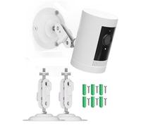 Supporto per telecamera in metallo con filettatura standard da 1/4"-20,compatibile con telecamera Ring/Eufy/Arlo/Wyze,Supporto regolabile per telecamera interna/esterna per Ring Stick Up Cam,Eufy 2/2C