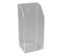 Supporto per telecomandi in acrilico, montaggio a parete, organizer trasparente per telecomandi TV, condizionatore d'aria, mensola salvaspazio per casa, ufficio, soggiorno, uso singolo (griglia