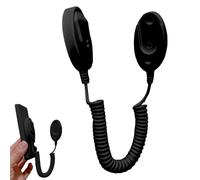 Supporto per telecomando anti-perdita, cavo di sicurezza retrattile, montaggio a parete con filo a molla, cavo riccio flessibile, per controllo remoto TV, 100 cm, bianco e nero, 1 pezzo