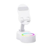 Supporto per telefoni cellulari con altoparlante - Supporto audio wireless con luce RGB, moderno tablet - design compatibile | Sound Base to Watch Videos Ascolta i film di registrazione musicale