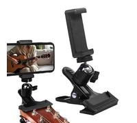 Supporto per Telefono a Forma di Chitarra - Supporto per Telefono Regolabile per Basso,Portatile per Chitarristi Pratica Video Tutorial Live Streaming Registrazione Composizione Musicale - Pratica Liv