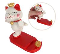 Supporto per telefono a forma di gatto creativo in resina, decorativo per auto,