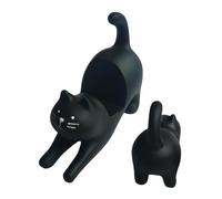 Supporto per telefono a forma di gatto, simpatico supporto per telefono cellulare a forma di gatto, in resina, per gli amanti dei gatti, decorazione da tavolo, in resina