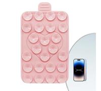 Supporto per telefono a, per telefono,Supporto per antiscivolo Love su entrambi i lati - Accessorio adesivo in silicone regolabile, custodia portatile a forte aspirazione per videochiamate