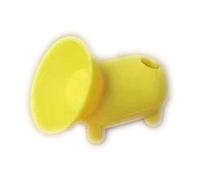 Supporto per telefono a ventosa a forma di maiale - Parasole per esterni e supporto da scrivania, antiscivolo, antiurto, a mani libere, giallo,