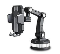 Supporto per Telefono Auto, Super Adsorbimento Cellulare Girevole Auto Lucernario Cruscotto Parabrezza (BLACK)