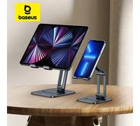 Supporto per telefono Baseus Supporto per tablet in lega di alluminio per iPad Mini per iPhone 17 Air 16 15 14 Pro Max Supporto per telefono cellulare Samsung