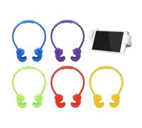 Supporto per telefono cellulare, 6 pezzi pollice verso l'alto supporto per cellulare flessibile supporto per cellulare supporto per pollice per cellulare cucina casa viaggio (colo)