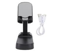 Supporto per telefono cellulare con altoparlante Bluetooth da tavolo, pieghevole, batteria integrata da 1800 mAh (nero)