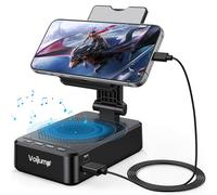 Supporto per telefono cellulare con altoparlante Bluetooth wireless e ricarica, base antiscivolo, suono surround HD, perfetto per casa/esterno, supporto per telefono compatibile con iPhone/iPad