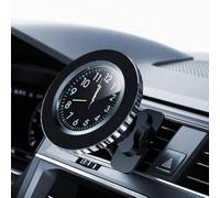 Supporto per telefono cellulare da auto, in materiale ABS, supporto girevole a 360 gradi regolabile con display orologio, morsetto pieghevole e antiscivolo, per la maggior parte delle auto e SUV