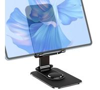 Supporto per telefono cellulare da scrivania, supporto per telefono cellulare - 360 Supporto per telefono in lega di alluminio girevole con pad non scorrevole | Rack per dispositivi