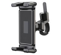 Supporto per telefono cellulare per camion, nero, morsetto per montaggio su manubrio resistente, universale per telefoni cellulari, giunto a con rotazione a 360 gradi, cuscinetto in