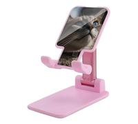 Supporto per telefono cellulare per scrivania ufficio pieghevole supporto per cellulare regolabile Supporto per cellulare Un gatto guarda fino al cielo Supporto per telefono portatile antiscivolo