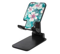 Supporto per telefono cellulare regolabile con fiori di ibisco tropicale per scrivania, supporto per telefono portatile, supporto universale per telefoni vivavoce per aereo, essenziale da viaggio