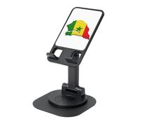 Supporto per telefono cellulare regolabile e pieghevole con stampa della mappa della bandiera del Senegal, supporto girevole a 360 gradi per scrivania, essenziale da viaggio