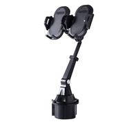 Supporto per telefono cellulare, slot per auto, stabile supporto per auto, base universale nera per telefoni cellulari, dispositivi GPS, di guida sicuri, colore rosso regolabile