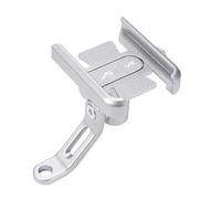 Supporto Per Telefono Cellulare Supporto Per Montaggio Su Navigatore GPS Per YA&MA&HA Per FAZER FZ1 FAZER FZ6 FZ6R FZ8 FZ750 FZR1000 Supporto Porta Telefono da Manubrio Moto(Mirror holder Silver)