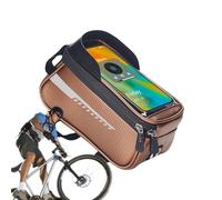 Supporto per telefono Ciclista, Borsa per telaio del telefono ciclabile, Pista per tubo in bicicletta con copertura antipioggia Sun-Visor, Scooter Scooter Phone Storage Pouche per viaggi, viaggio