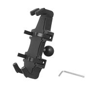 Supporto per telefono con adattatore per testa a sfera da 25 mm compatibile con supporti RAM braccio a doppia presa di dimensioni B, supporto per cellulare per smartphone da 5,4-6,9 pollici