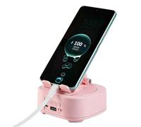 Supporto per telefono con altoparlante - Supporto audio portatile da 7,48 pollici | Altoparlante wireless Clear Sound con ambientali, rotazione a 360 per streaming live, home office e scuola