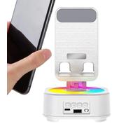 Supporto per telefono con altoparlante - Supporto audio portatile da 7,48 pollici | Altoparlante wireless Clear Sound con ambientali, rotazione a 360 per streaming live, home office e scuola