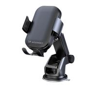 Supporto per telefono con caricatore induttivo da 15 W per cruscotto auto, nero
