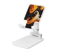 Supporto per telefono con finitura a spirale a righe dorate, supporto regolabile da scrivania per iPhone, telefoni cellulari e tablet, portatile, design pieghevole