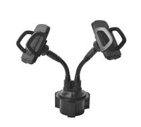 Supporto per telefono con portabicchieri girevole a 360° con pulsante di