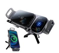 Supporto Per Telefono Con Ricarica Wireless Per Auto - Supporto Per Presa D'aria Con Bloccaggio Automatico, Caricabatterie Veloce Wireless A Doppia Bobina, Base Con Rotazione A 360° | Cruscotto Di