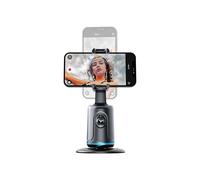 Supporto per telefono con riconoscimento facciale automatico, rotazione rapida a 360, stabilizzatore per iPhone o Android - Nero