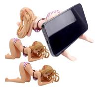 Supporto per telefono con staffa per auto per ragazza bikini, supporto per telefono cellulare con figura per ragazza in costume da bagno anime giapponese per ornamento per auto regalo ( Color : 2pcs )