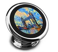 Supporto per telefono con supporto per auto London Tower Bridge Art Europe Building Capital Supporto per telefono cellulare con magnete ad