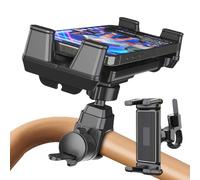 Supporto per telefono con tablet e manubrio da palestra, supporto per telefono con tablet per ciclismo in palestra,Supporto per tablet con supporto per telefono e manubrio da ciclismo per ginnasi