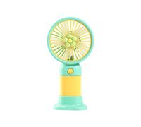 Supporto per Telefono con Ventola Carina 2 In 1, Portatile con Forte Flusso D'Aria e Supporto Stabile per il Raffreddamento Estivo e La Visione di