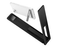 Supporto per telefono da 5,5 x 1 x 0,4 cm, leggero, regolabile, in lega di alluminio e acciaio inossidabile, supporto verticale orizzontale pieghevole per scrivania, ufficio, casa e viaggi portatili