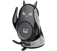 Supporto per telefono da auto a doppia installazione con design con trapano a caldo, adatto per clip di ventilazione e supporti a ventosa, girevole a 360 gradi per una migliore visualizzazione (bianco